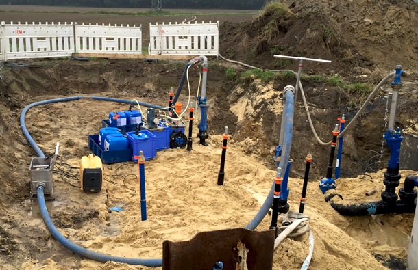 Desinfektion von Trinkwasserleitungen