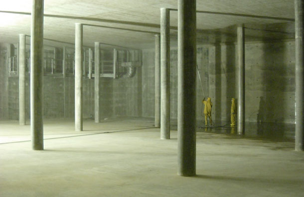 Desinfektion von Trinkwasserbehältern