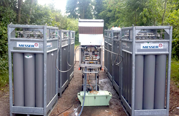 CO2-Begasung zur Carbonatisierung